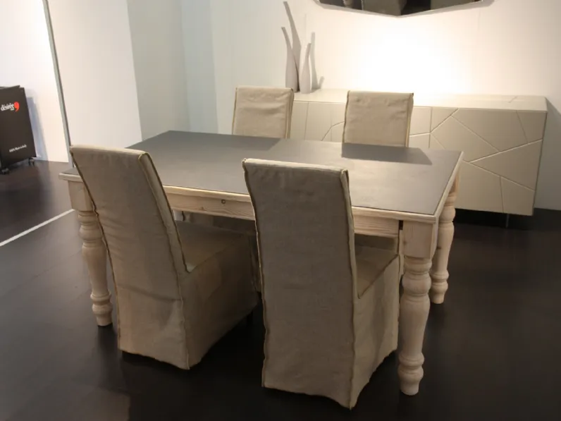 Tavolo in legno rettangolare Pascal deco' Sedit in Offerta Outlet