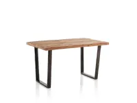 Tavolo in legno rettangolare Tavolo allungabile sawer industrial legno e ferro in offerta Outlet etnico a prezzo scontato