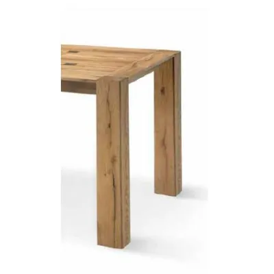 Tavolo in legno rettangolare Tavolo in legno quadrato 140 x 140 in rovere vecchio Md work in offerta outlet