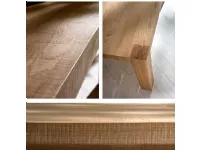 Tavolo in legno rettangolare Tavolo in rovere vecchio 140 x 90 Md work in offerta outlet