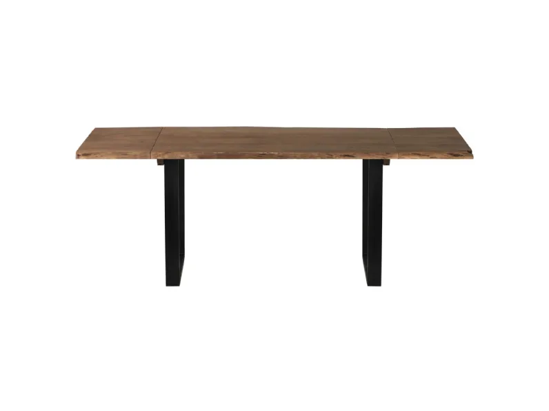 Tavolo in legno rettangolare Tavolo maui legno tronco unico massello di teak  Nuovi mondi cucine in Offerta Outlet