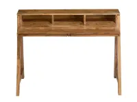 Tavolo in legno rettangolare Tavolo  scrittoio  con ripiani mobili stile vintage Outlet etnico a prezzo ribassato