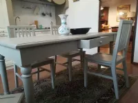 Tavolo in legno rettangolare  Verceral  Artigianale e sedie a prezzo scontato