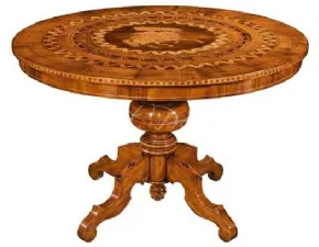 Tavolo in legno rotondo Za 683/a * Arredo design in offerta outlet
