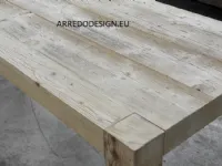 Tavolo in legno vecchio e patinato allungabile