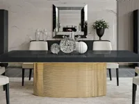 Tavolo in metallo rettangolare Tavolo luxury gold italian table Md work in offerta outlet