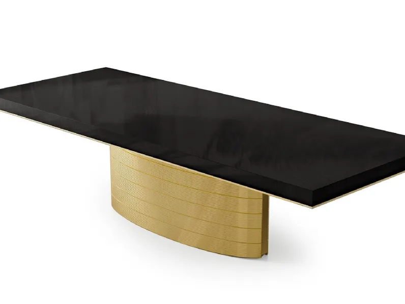 Tavolo in metallo rettangolare Tavolo luxury gold italian table Md work in offerta outlet