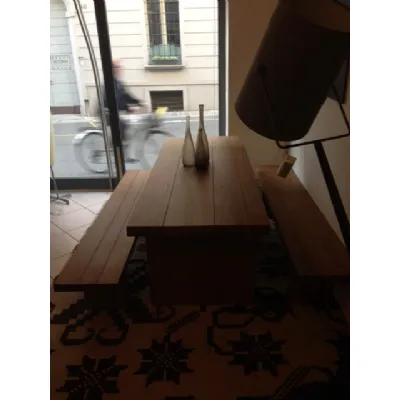 Tavolo in rovere antico con panche
