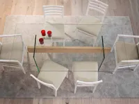 Tavolo in vetro rettangolare Br021 Artigianale a prezzo ribassato