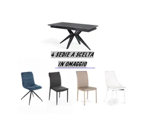 Tavolo Match 2 Stones in ceramica Allungabile scontato 57%