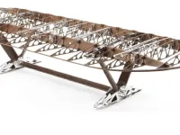 Tavolo Md work Luxury tavolo creato con ala di aereo originale  PREZZI OUTLET