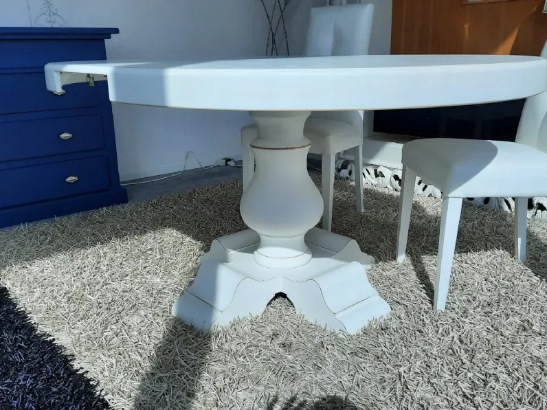 Tavolo in legno rotondo Modello Amalfi. Artigianale, outlet con sconto.
