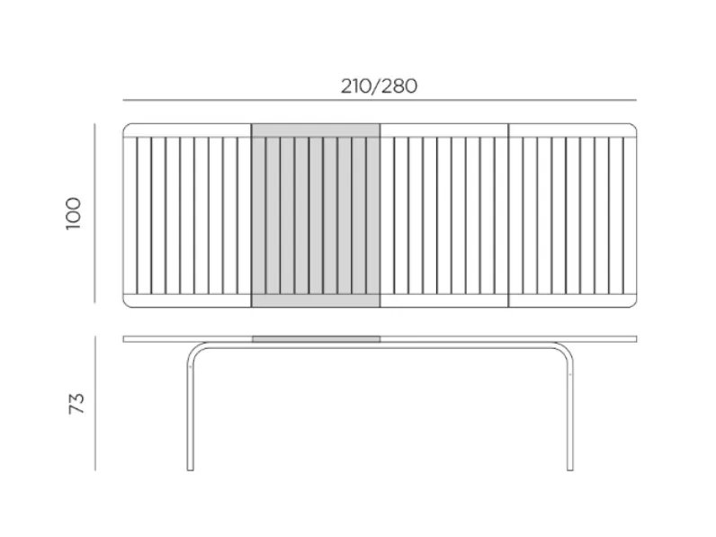 Tavolo Nardi outdoor Alloro 210 PREZZI OUTLET