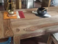 Tavolo Nuovi mondi cucine Tavolo  legno massello  allungabile piano  alzante  PREZZI OUTLET