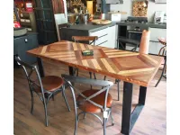 Tavolo Outlet etnico Tavolo legno metallo design in offerta   PREZZI OUTLET