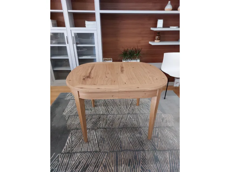 Tavolo Ovalino Artigianale in legno Ovale allungabile