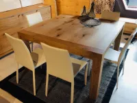 Tavolo quadrato in legno Quadro casa oro Artigianale in Offerta Outlet