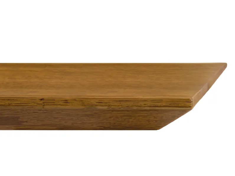Tavolo rettangolare a quattro gambe Tavolo in legno massello con gambe in metallo Mottes selection scontato