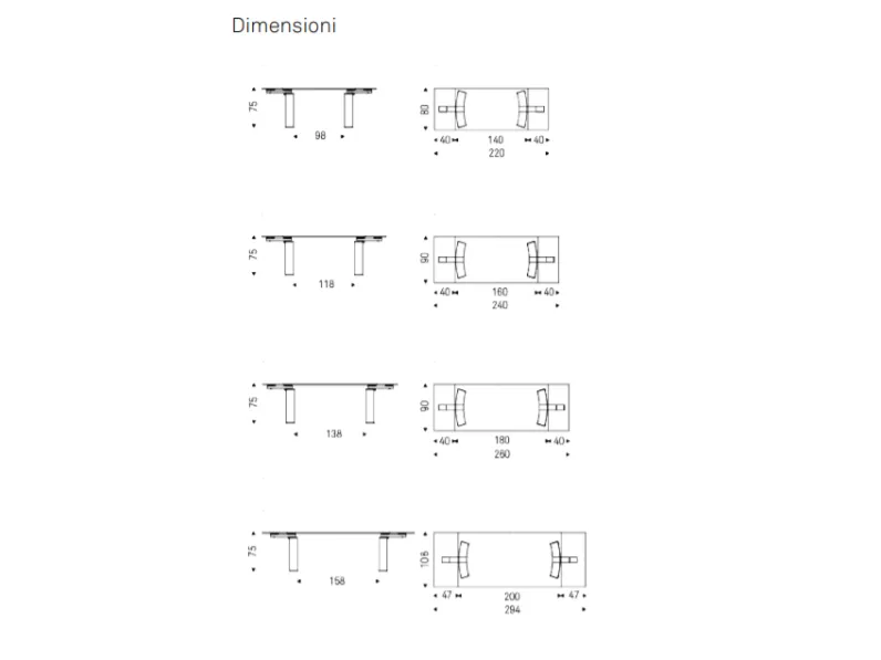 Tavolo rettangolare allungabile Daytona Cattelan a prezzo ribassato