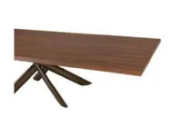 Tavolo rettangolare con basamento centrale Style wood Mottes selection scontato
