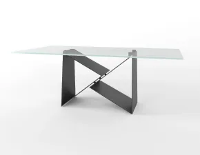 Tavolo rettangolare con basamento centrale Tavolo di design lavorato a mano  Md work scontato