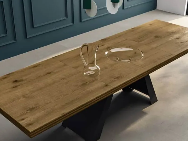 Tavolo rettangolare in legno Horizon Mirandola in Offerta Outlet