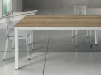 Tavolo rettangolare in legno Macart843 Artigianale in Offerta Outlet