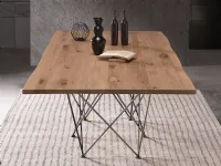 Tavolo rettangolare in legno Net Natisa in Offerta Outlet