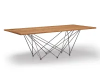 Tavolo rettangolare in legno Net Natisa in Offerta Outlet