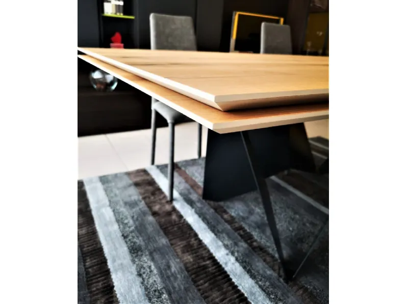 Tavolo rettangolare in legno Origami Natisa in Offerta Outlet