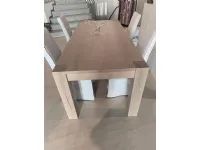 Tavolo rettangolare in legno Rovere nodato massello Artigianale in Offerta Outlet