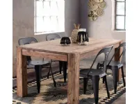 Tavolo rettangolare in legno Tavolo  perth vintage in legno massello in offerta  Nuovi mondi cucine in Offerta Outlet