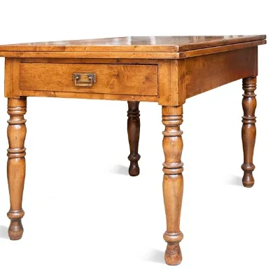 Tavolo rettangolare in legno Tornito Artigianale in Offerta Outlet
