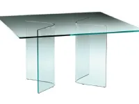 Tavolo rettangolare in vetro Corner Fiam italia in Offerta Outlet