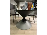 Tavolo rotondo in ceramica Clessidra Midj in Offerta Outlet