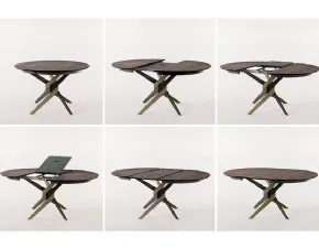 Tavolo rotondo in ceramica Vertigo * Dexo in Offerta Outlet