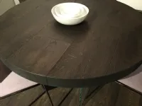 Tavolo in legno rotondo Air Lago in offerta outlet