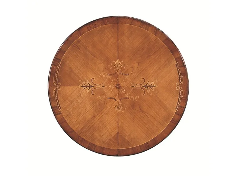 Tavolo rotondo in legno Firenze di Artigiani veneti in Offerta Outlet