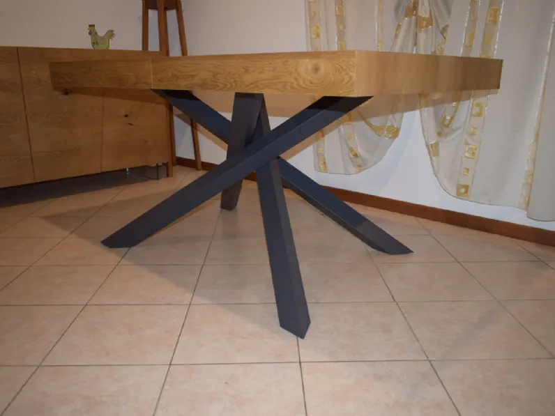 Tavolo in legno rettangolare Rovere Mottes selection a prezzo ribassato