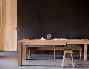 Tavolo Slice 160 Ethnicraft in legno Fisso