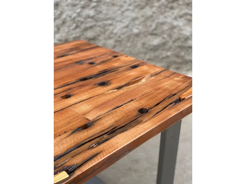 Tavolo Tavolo industrial nordich in vero legno Outlet etnico in legno Allungabile