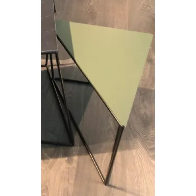 Prezzi ribassati per il tavolino moderno Kona verde salvia di Presotto