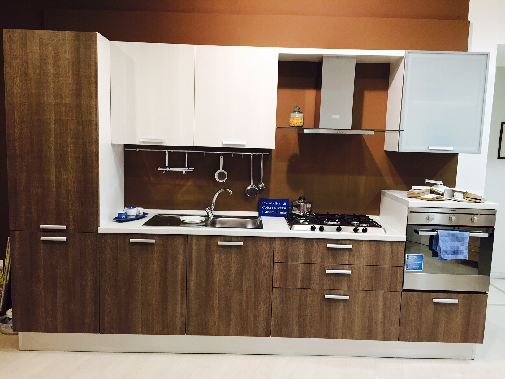Cucina Creo Kitchens Alma Laminato Materico L.330 Cucine a prezzi
