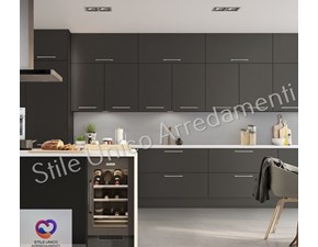Cucina grigio moderna ad isola Lullaby Colombini casa in Offerta Outlet