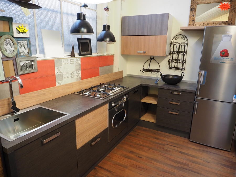 cucina industriale zen tipe in essenza grey vintage con ...