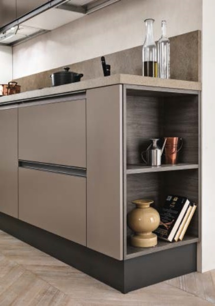 Cucine moderne grigio antracite: cucine moderne nere e bianche a ... Cucine piccole con mobili grigi