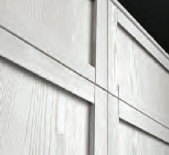 Cucina moderna vintage lineare ante legno essenza rovere chiaro e ...