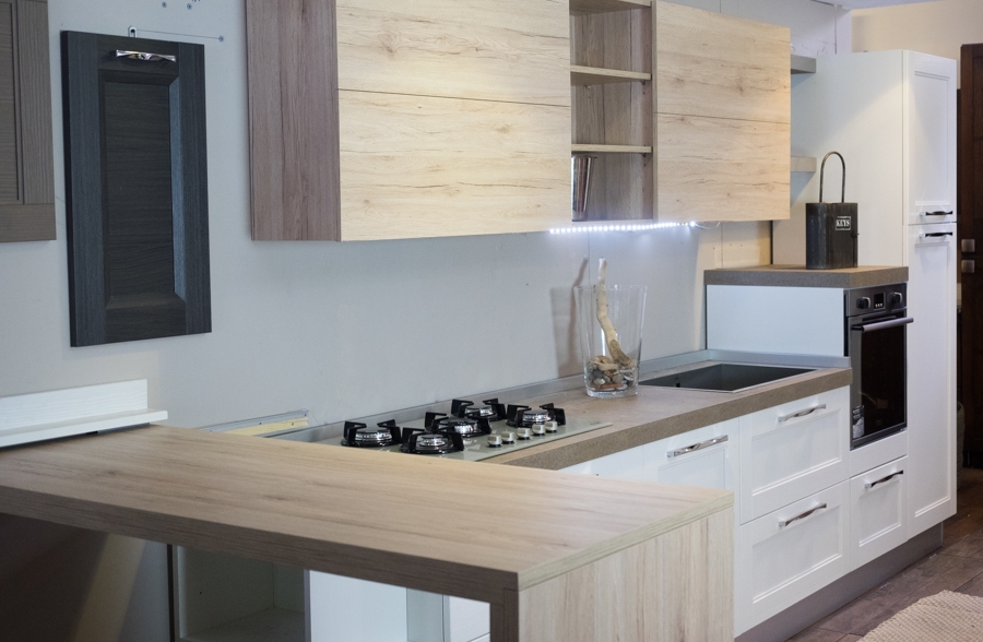 Cucine moderne bianche ad angolo Cucine moderne ad angolo con isola