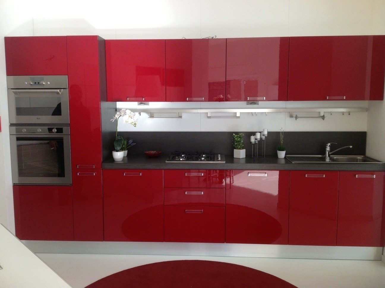Best cucine rosse moderne images ideas & design 2017 ... Cucine moderne rosse