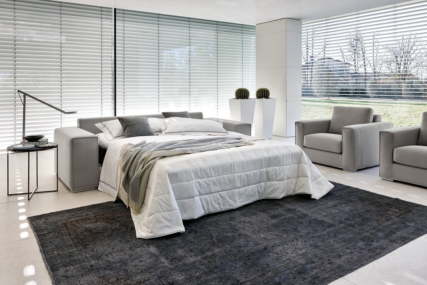 Letto rotondo mondo convenienza : letto blu colore pareti. letto a ...